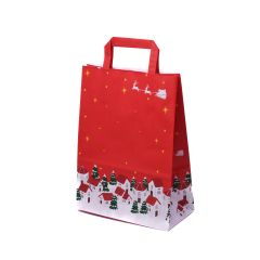 Paberkott lam. sangadega "Christmas village" 220x100x290mm