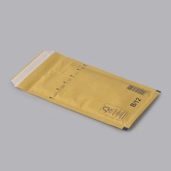 Бумажные конверты с пузырьковой пленкой 120x215мм, B/12, желтая 