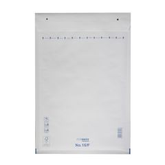 Bubble envelope nr.16, 242x350+50mm, white, paper/PE