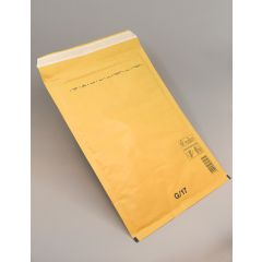 Bubble envelope nr.17, 230x340mm, yellow, paper/PE
