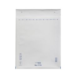 Bubble envelope nr.17, 252x350+50mm, white, paper/PE