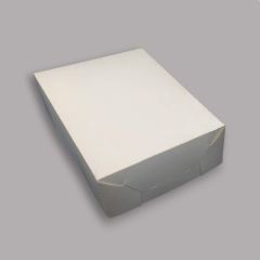 White cardboard cake box nr 4 Vastla, 240x160x80mm, 100set/pack