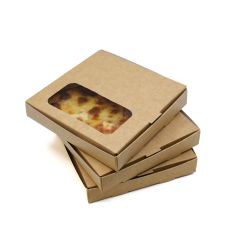 Pizza box with window 156x159x28 200psc/pack