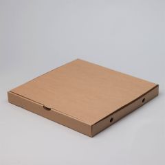 Brown cardboard pizza box 320x320x40mm, 50pcs/pack