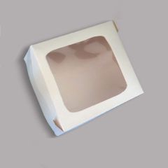 Крышка из белого картона с окном до основания № 4A, 175x160x80мм, 200шт/упак.