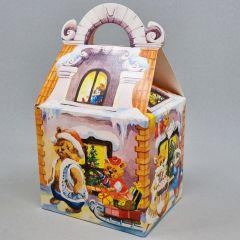 Cardboard box House for sweets 135x107x125mm