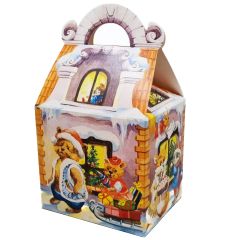 Cardboard box House for sweets 135x107x125mm