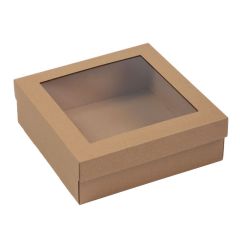 Brown cardboard giftbox 245x245x80mm