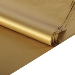 Tissue paper 18g, 500x750, gold, 24 sheets