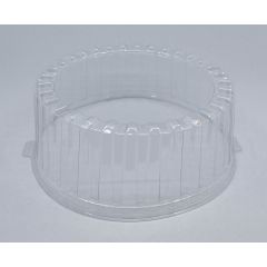 Clear PET dome lid for cake container ø260mm, H100mm, 100pcs/box