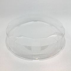 Clear dome lid for cake container ø285mm, PET, 120pcs/box
