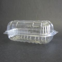 With lid clear bar cake container 300x75x75mm, OPS, 320pcs/box