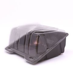 Kaanega koogikarp BL1210 pruun-läbip. 120x100mm, PET,kast 320tk