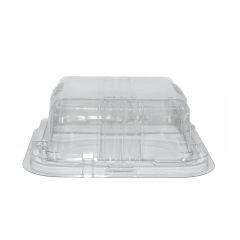 Clear rPET lid for container 85x85x35mm, 600pcs