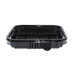 Cake container base, black, 110x100mm, rPET, 570psc
