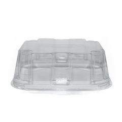 Clear rPET lid for container 110x100x40mm, 570pcs