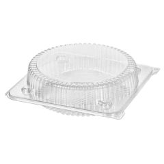 Пластиковые контейнеры с круглые крышкой 250x80мм, PET, 10шт