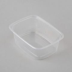 Deli container 200ml, 108x82mm, transp, PP, 50pcs/pack