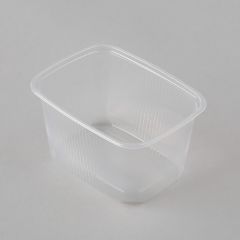 Deli container 300ml, 108x82mm, transp, PP, 100pcs/pack