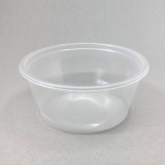 Transparent round deli container 460ml, ø124mm, H54mm, PP, 585pcs/box