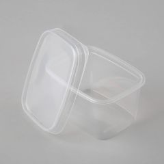 Greiner container 750ml, 142x106mm, transp, PP, 500pcs/box