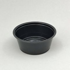 Black degustation cup 90ml, ø74mm, PP, 250pcs/pack