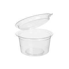 Sauce container 80ml ø70mm, transparent RPET, 450pcs/BOX