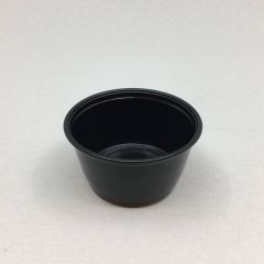 Black degustation cup 59ml, ø 62mm, PS, 250pcs/pack