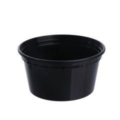 Black PP soup cup 330ml, ø117mm, 25pcs/pack