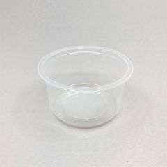 Transparent PP container 400ml, ø115mm, 50pcs/pack