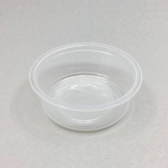 Transparent PP container 250ml, ø117mm, 50pcs/pack