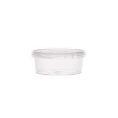 Transparent round plastic deli container with lid 80ml, PP, box 1175tk