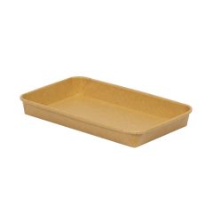 Sushi tray PAP/PE, 224x141x24mm, PET, 50psc