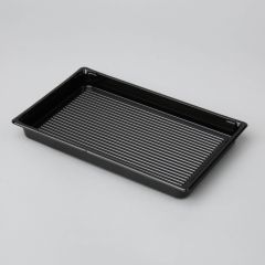 Black small PET tray without cover 170x90x17mm, 10pcs/pack