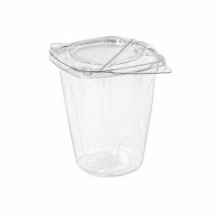 Berry container with lid, 250 g, transparent, rPET, box 928 pcs