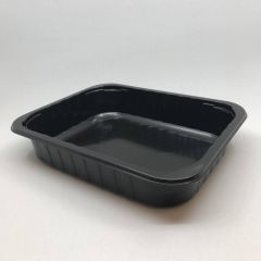 M2 black PP sealable salad container 3000ml, 285x220x65mm, 50pcs/pack