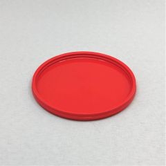 Red round PP lid for deli container ø95mm, 2280pcs/box