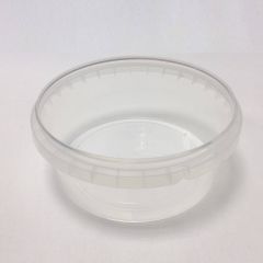 Transparent round plastic deli container Ø131, 500ml, PP, 400pcs/box