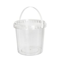 Пластиковое ведро с крышкой, PP, 1000 мл, 250шт