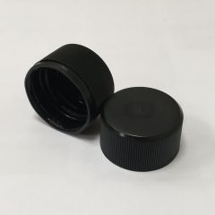 Black plastic cap for ø28mm, HDPE, 126pcs/pack