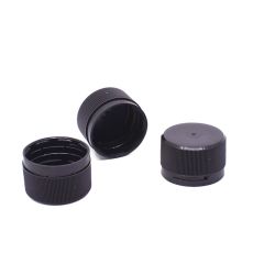 Cap with a fastener for bottle 50ml, 28mm, HDPE, black, 126 pcs 