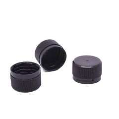 Cap with a fastener  38mm, HDPE, black, 104 pcs 