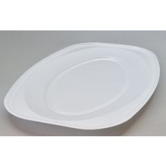 White large laminated foam platter 550x355x30mm, EPS, 10pcs/pack