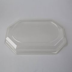 Clear dome lid for low octagonal tray 450x300mm, PET, 10pcs/pack