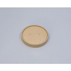 Brown craft lid for 3500ml soup cup with ø90mm, 20pk x 25psc
