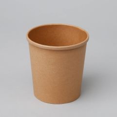 Brown kraft soup cup 400ml, ø96mm, 25pcs/pack