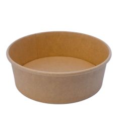 Round paper container 1100ml, Ø185mm, pack 50psc