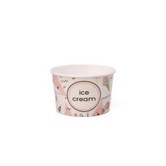Colored paper cup for ice cream 130ml,Ø75mm, 25pcs/pack