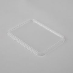 Flat lid for Eurobox container, transp, PP, 50pcs/pack
