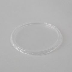 Transparent flat lid for ø 101mm round deli container, PP, 100pcs/pack